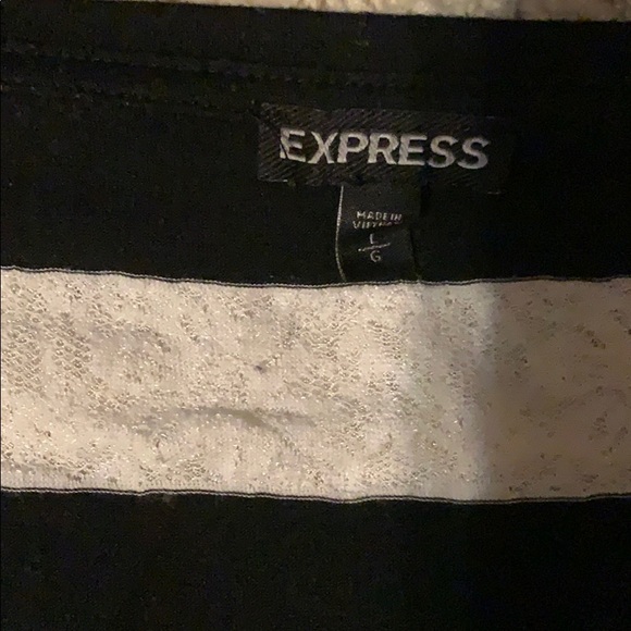 ☀️3/$25☀️Express Black & White Lace LST - Picture 3 of 5